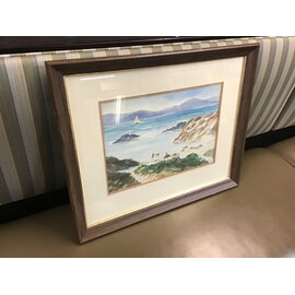 18x22” Beach scene wood framed print 6/26/26