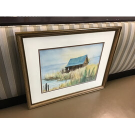 17x21 1/2” House on water wood framed sketch print 6/26/26