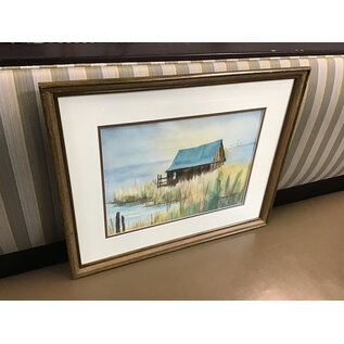17x21 1/2” House on water wood framed sketch print 6/26/26