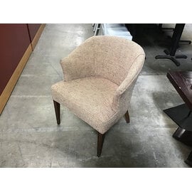 Wood legs cushioned bucked side chair 7/7/26