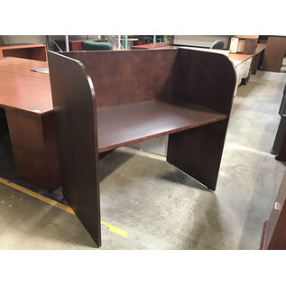 27x48x48” Dark wood laminate study carrel 7/7/26