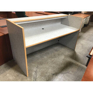 30x72x42” Grey speckled laminate secretary desk 7/7/26