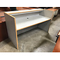 30x72x42” Grey speckled laminate secretary desk 7/7/26