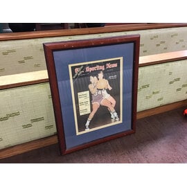 18 1/2x22 1/2” Austin Carr 1970 framed magazine cover 7/8/26