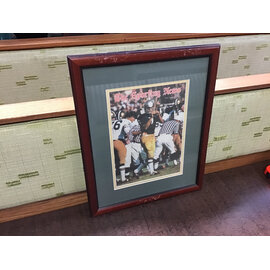 18 1/2x22 1/2” Joe Theismann 1970 framed magazine cover 7/8/26