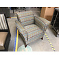 36” Multicolor dot pattern lounge chair 7/10/26