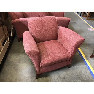 36” Red pattern lounge chair 7/10/26