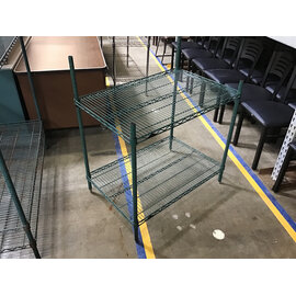 24x36x34 1/2” 2 tier green metal wire rack 7/19/2506