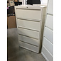 18x30x55 1/2  White 5 drawer metal Lateral File Cab. 7/10/26