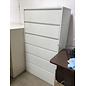 20x42x75” White metal 6 drawer lateral file cabinet 7/10/26