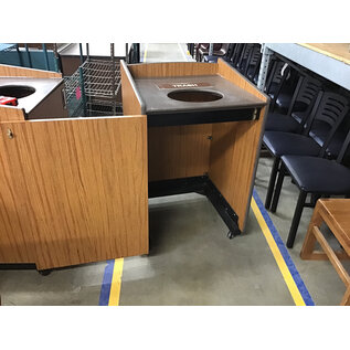26x26x41” Trash bin cabinet on castors - no bin included 7/14/26