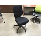 Black mesh back cushioned seat adjustable height desk chair - no arms 7/15/26