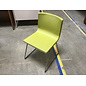 Light green seat metal frame side chair - some stains 7/15/26