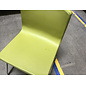 Light green seat metal frame side chair - some stains 7/15/26