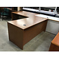 30x72” Oak color laminate L shape desk with 24x60” left return 7/27/26
