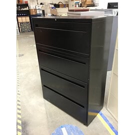 18x36x53” Black metal 4 drawer lateral file cabinet 7/28/26