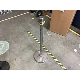 Chrome color metal stanchion - some rust 7/29/26