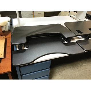 36” Black VariDesk ProPlus - top veneer needs glued down 8/7/26