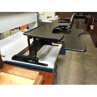 36” Black VariDesk ProPlus - top veneer needs glued down 8/7/26