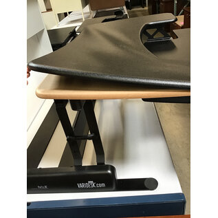 36” Black VariDesk ProPlus - top veneer needs glued down 8/7/26