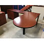 30x72” Cherry color P shape desk with 66” 5 drawer left return 9/2/26
