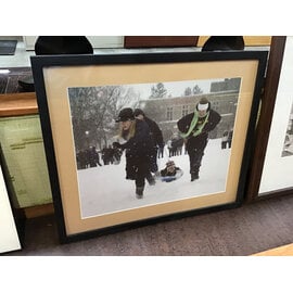 25x21” Students playing in winter framed print 9/2/26