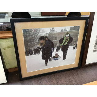 25x21” Students playing in winter framed print 9/2/26