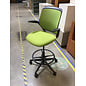 Light green cushioned seat mesh back adjustable height high desk chair 9/8/26