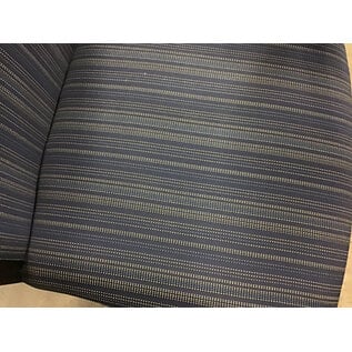 Blue stitched pattern dark wood frame side chair 9/30/26