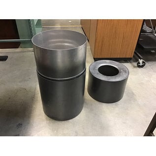 18x32” Round metal trash bins with removable top 9/30/26