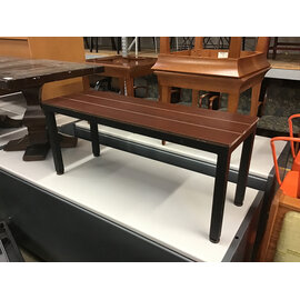 14 1/2x42x18” Wood top metal frame bench - some scratches 9/30/26