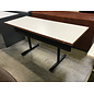 24x60x29” beige laminate top black metal folding legs seminar table 10/13/26