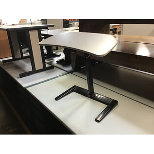 12x28” Grey top adjustable height keyboard stand 0/13/26