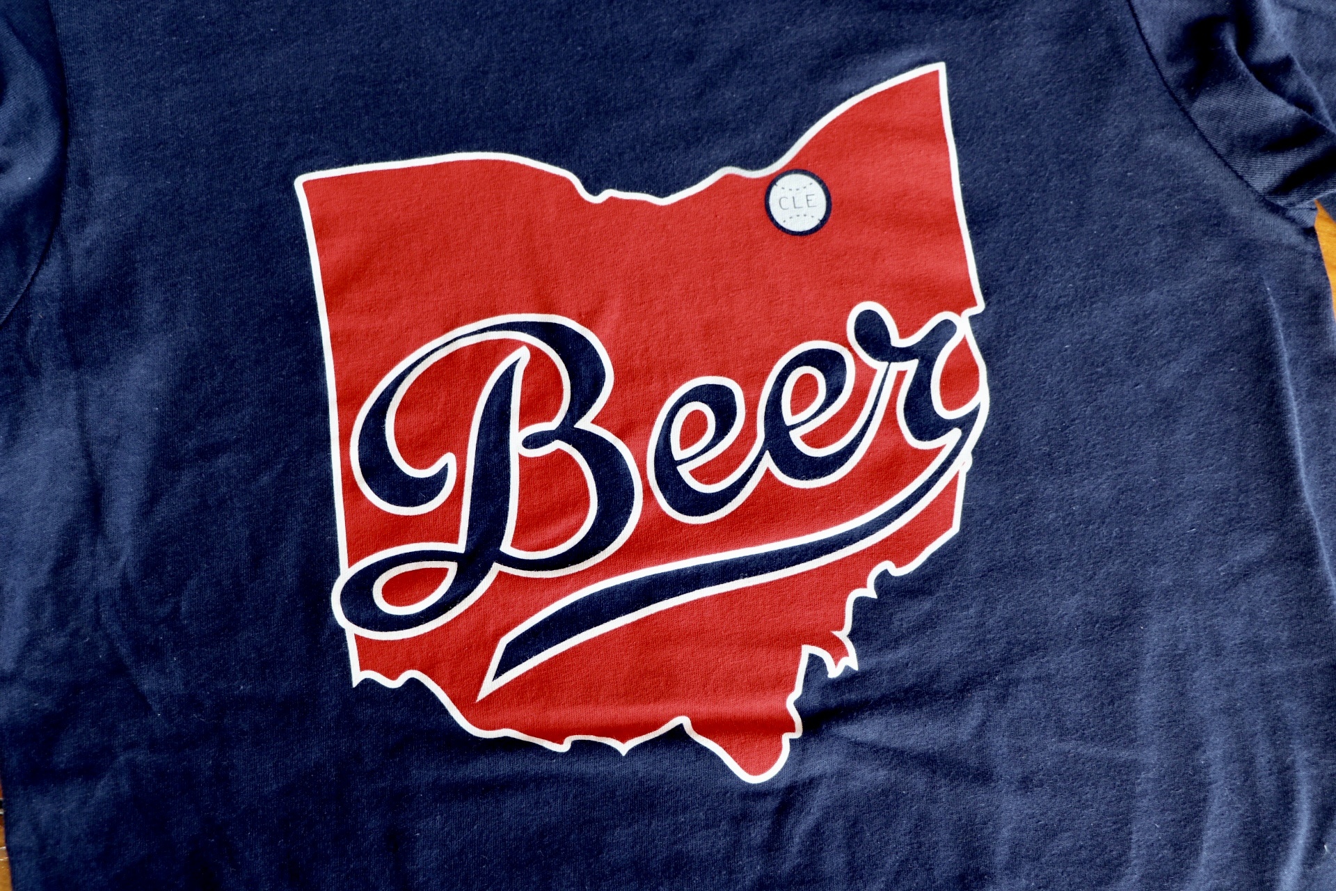 Navy Indians Beerhio T-shirt - Market Garden Brewery Store