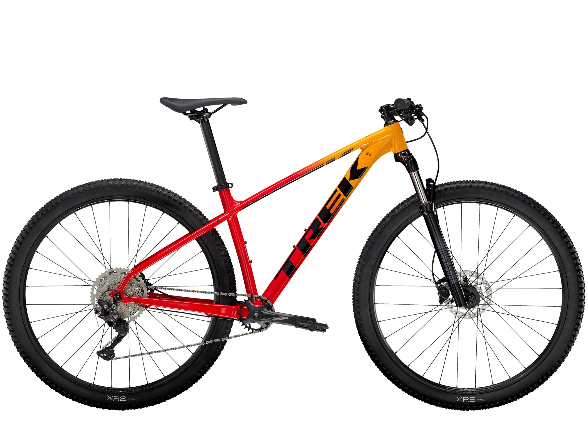 TREK Marlin 7 M 29 Marigold to Radioactive Red Fade - North Country