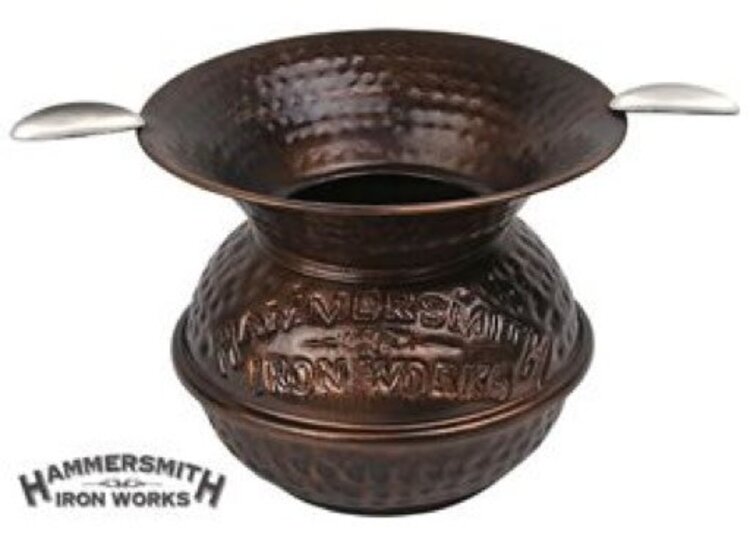 Quality Importers QI Hammered Spittoon Ashtray