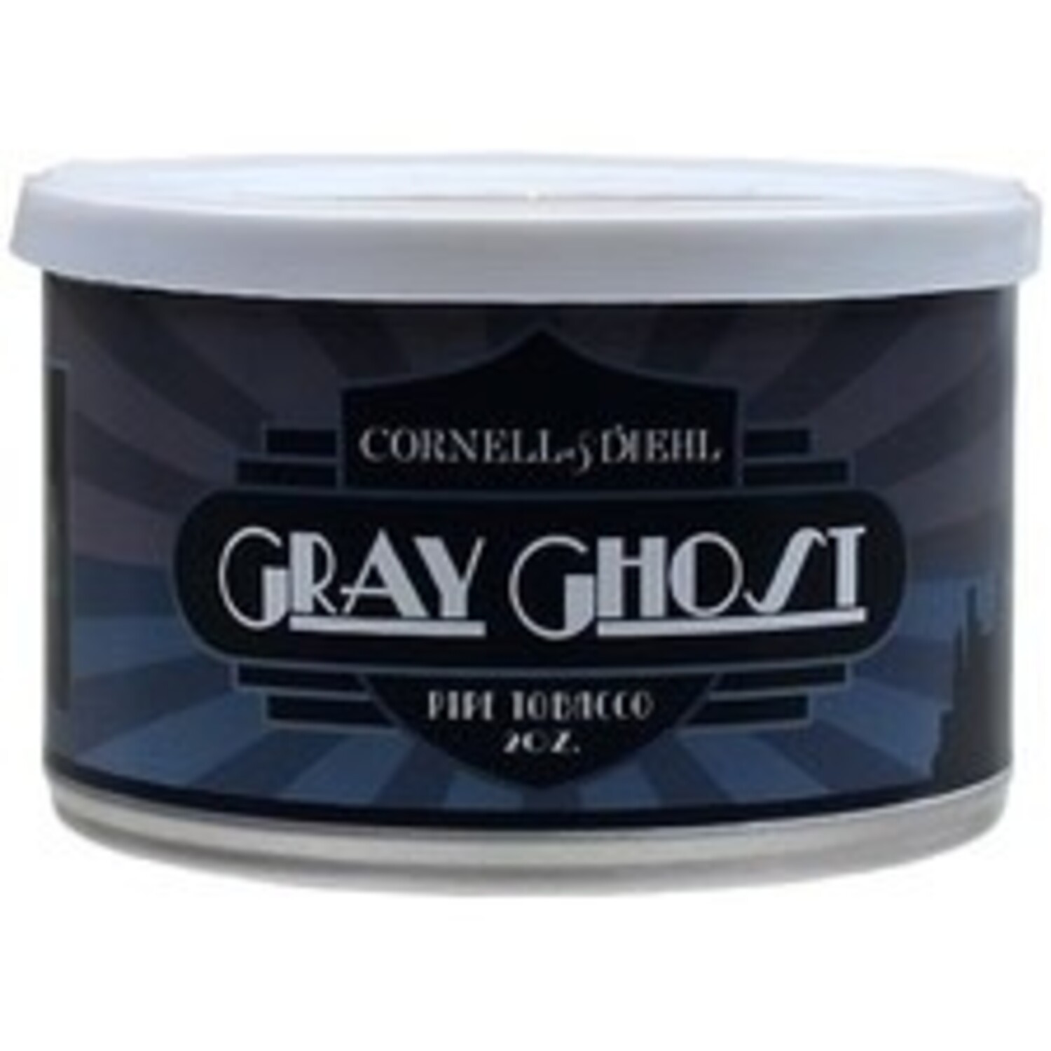 C&D Pipe Tobacco Gray Ghost Tins 2 oz