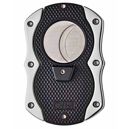 Colibri Colibri MONZA Cigar Cutter - Matte Black and Chrome Colibri Colibri MONZA Cigar Cutter - Matte Black and Chrome