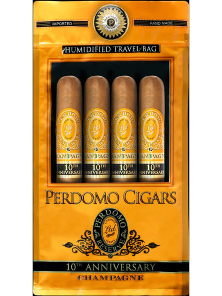 Perdomo 10th Anniversary Perdomo 4 Cigar Sampler - Champagne