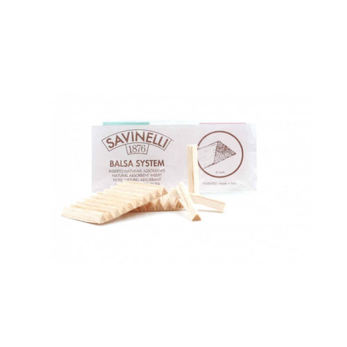 Savinelli Pipes Savinelli Balsa 6mm Filters 20pk Savinelli Pipes Savinelli Balsa 6mm Filters 20pk