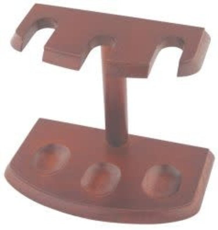 Pipe Stand  - 3 Pipe - Cherry