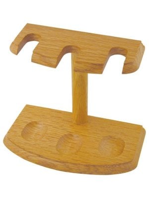 Pipe Stand  - 3 Pipe - Oak