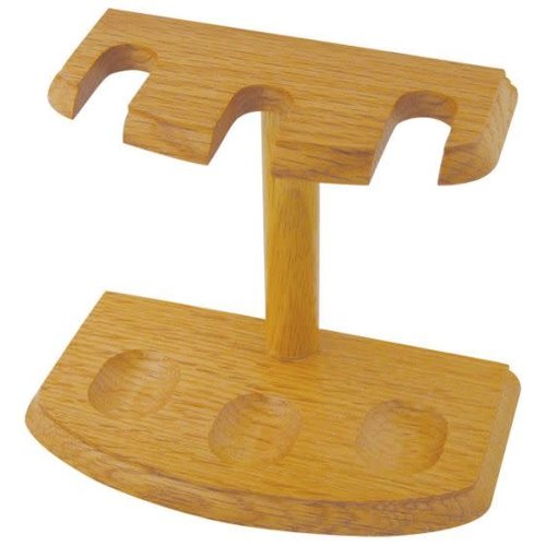Pipe Stand - 3 Pipe - Oak Pipe Stand - 3 Pipe - Oak