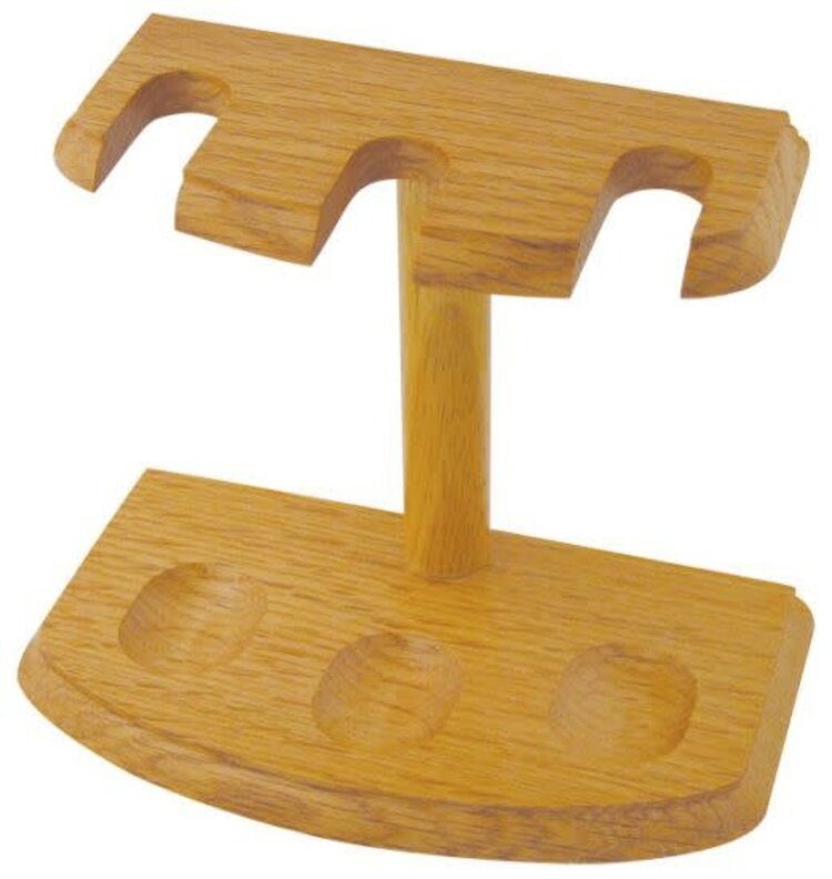 Pipe Stand  - 3 Pipe - Oak