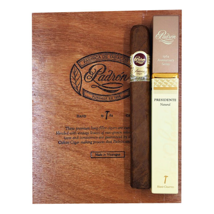 Padron Anniversary 1964 Padron 1964 Presidente Tube Natural - Box 15