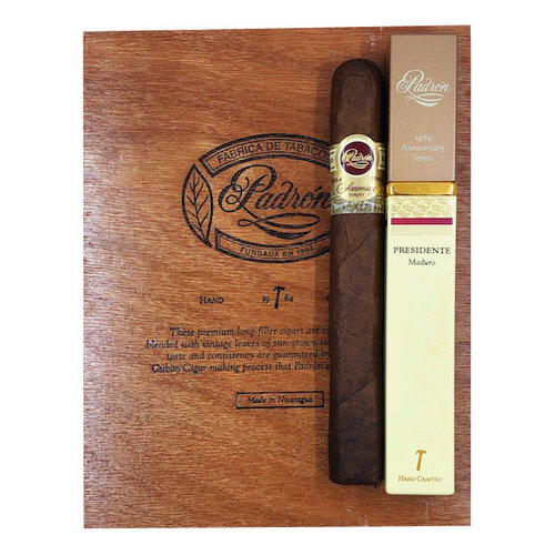 Padron Anniversary 1964 Padron 1964 Presidente Tube Maduro - Box 15 Padron Anniversary 1964 Padron 1964 Presidente Tube Maduro - Box 15