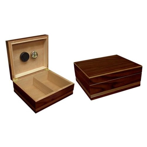 Prestige Imports Duke - Routed Edge Humidor - Holds 50 cigars