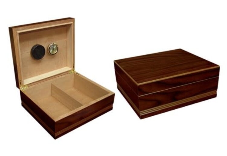 Prestige Imports Duke - Routed Edge Humidor - Holds 50 cigars