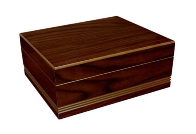 Prestige Imports Duke - Routed Edge Humidor - Holds 50 cigars