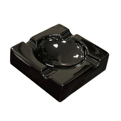 Prestige Imports Black Ceramic Cigar Ashtray